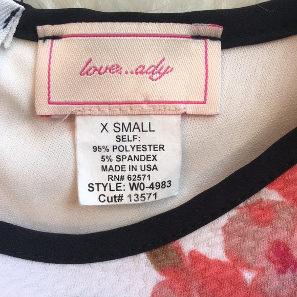 🌷 Black, Red & Pink Floral Dress - Picture 7 of 7